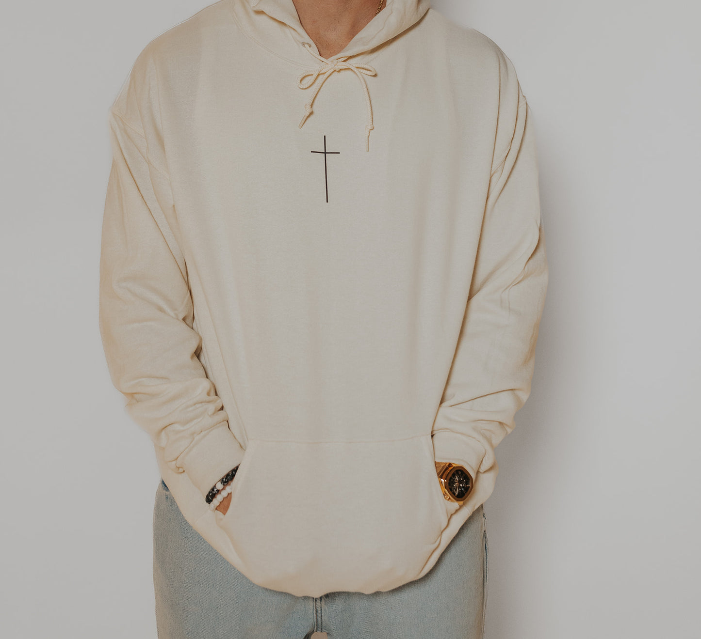 GiG Cross Hoodie - Bone